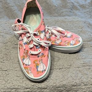 Disney Pixar Toy Story Vans featuring Bo Peep and Woody.